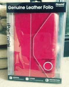 Genuine Leather Ipad mini folio Isound